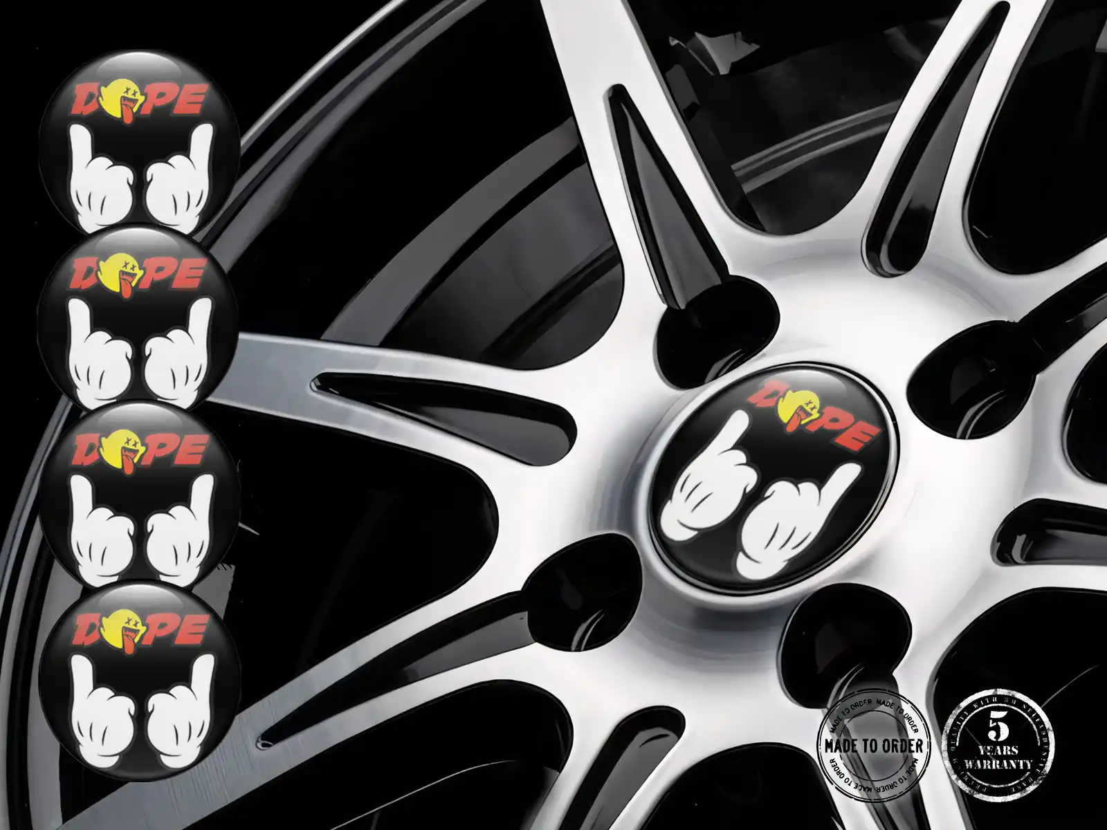 Estilo Calcomanía Rueda Onda Galactic Racing Pro